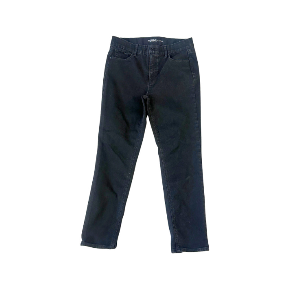 WHBM Outlet Slim Ankle Jeans Elastic Waist Stretch Denim Black Women’s 10